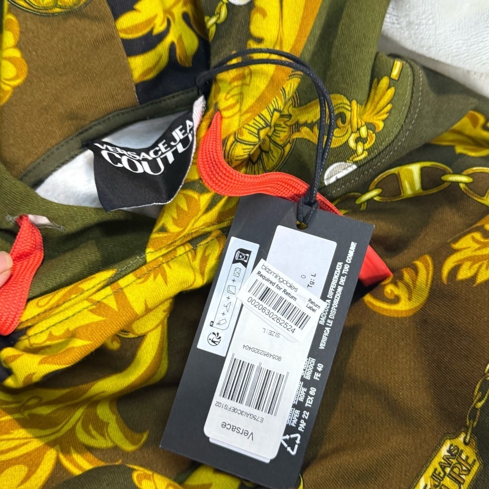 Versace Couture  Collection Yellow and Green Sweater and Sweatpants set - Picture 7 of 7